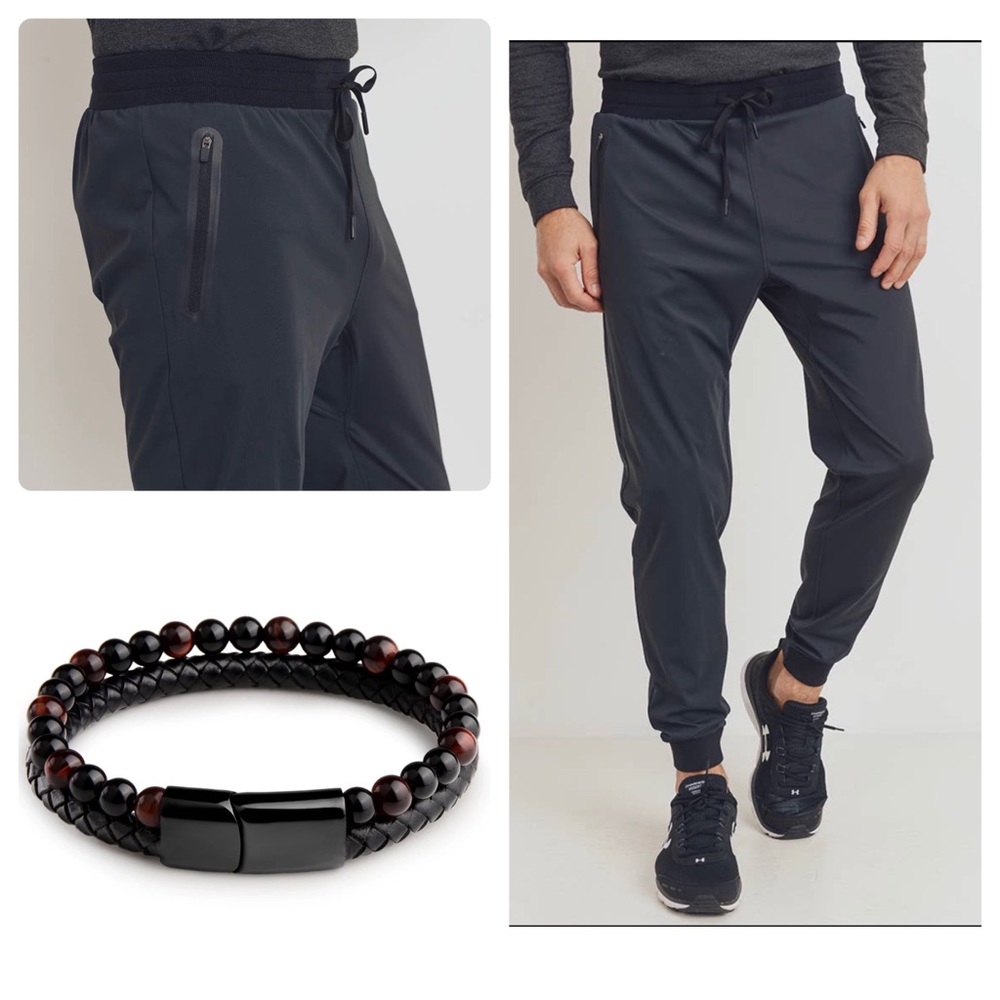 Cuffed Activewear Training Pants w/ Free Bracelet